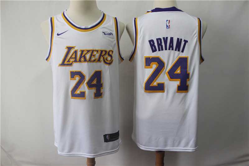 Lakers 24 Kobe Bryant White 2018 19 Nike Swingman Jersey,We sell and wholesale Lakers 24 Kobe Bryant White 2018 19 Nike Swingman Jersey on line form chian!